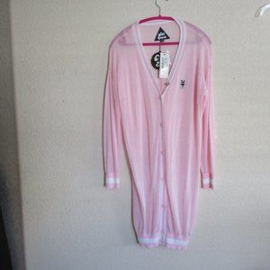 MNC Cardigan MINI CREAM Barbie Pink Size M 41" Long